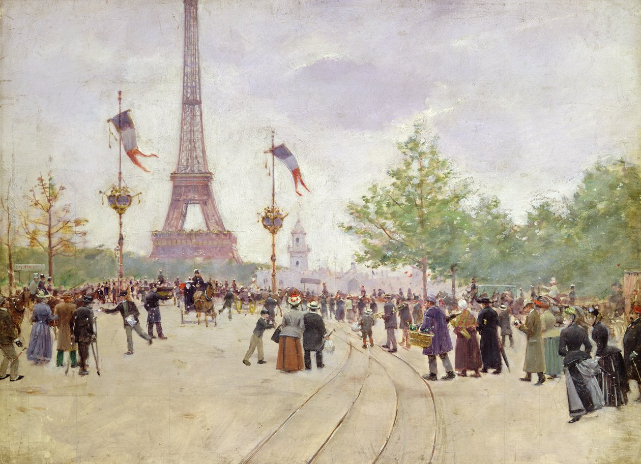 Vstup na výstavu Universelle, 1889 od Jean Beraud