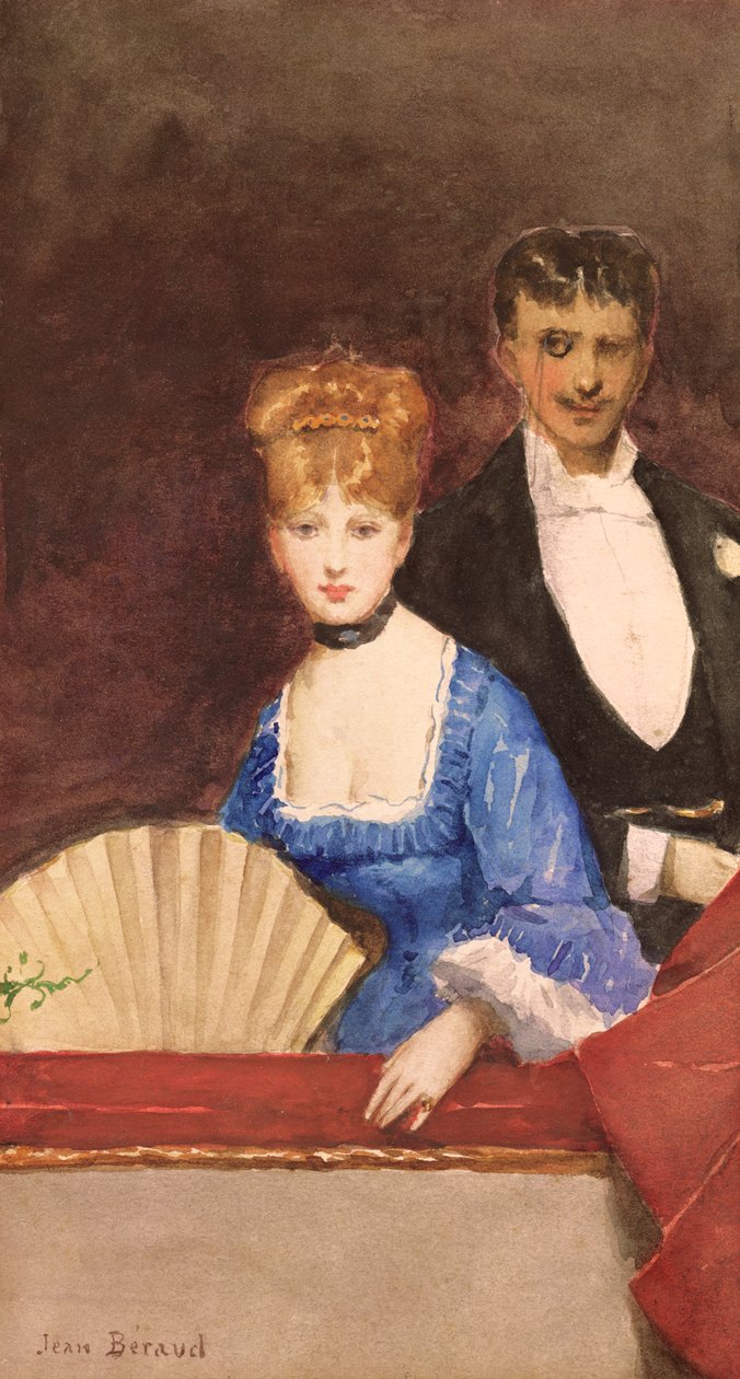 Dáma s ventilátorem od Jean Beraud