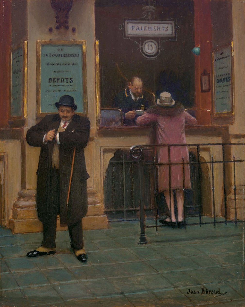 Le Mont-de-Piete The Pawn Shop nebo Chez Ma Tante od Jean Beraud