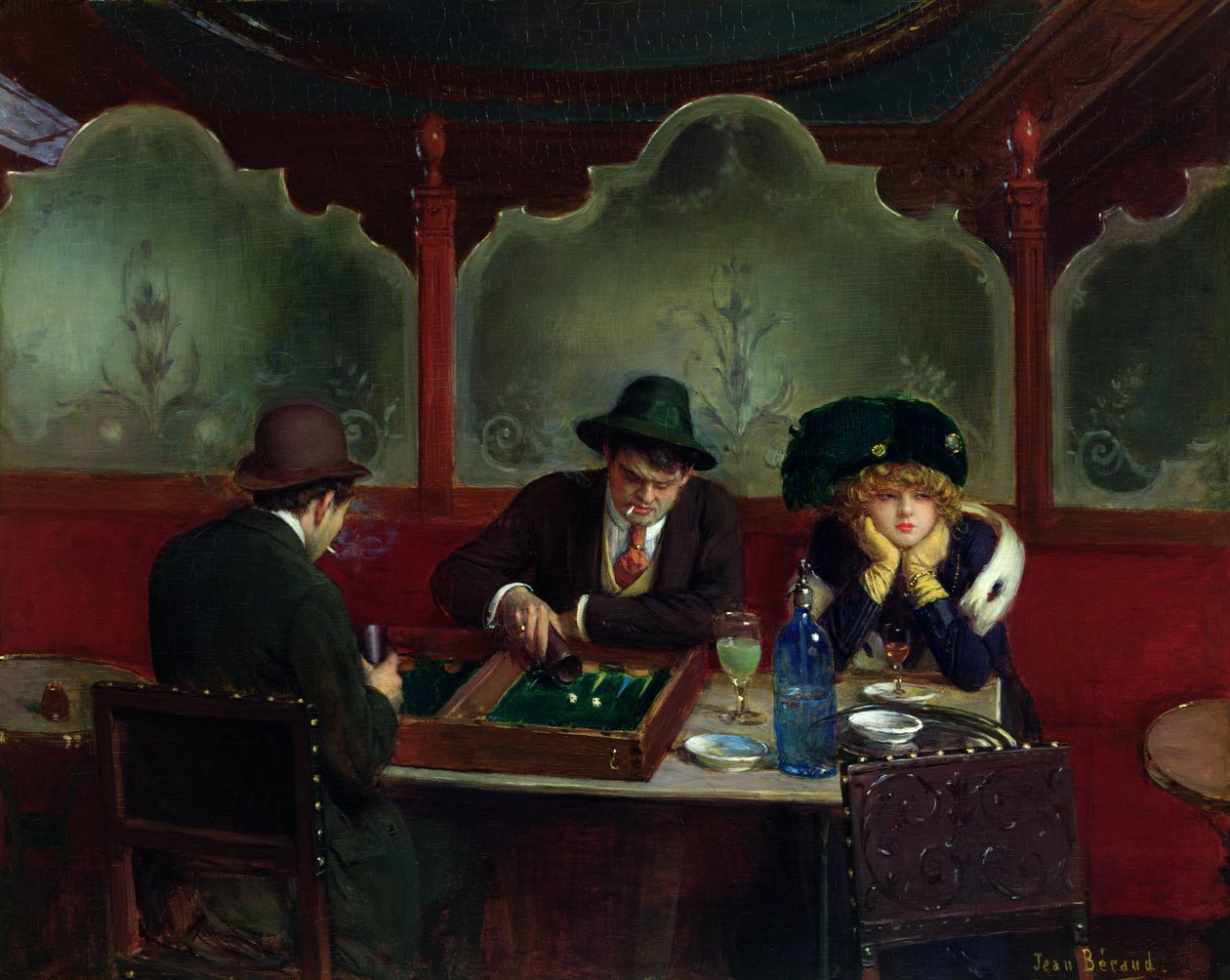 Hráči backgammonu od Jean Beraud