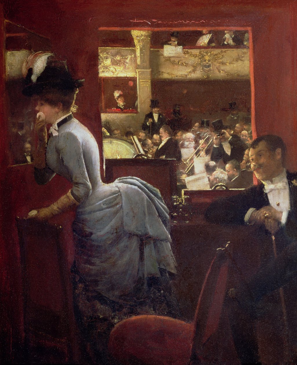 The Box by the Stalls, c.1883 od Jean Beraud