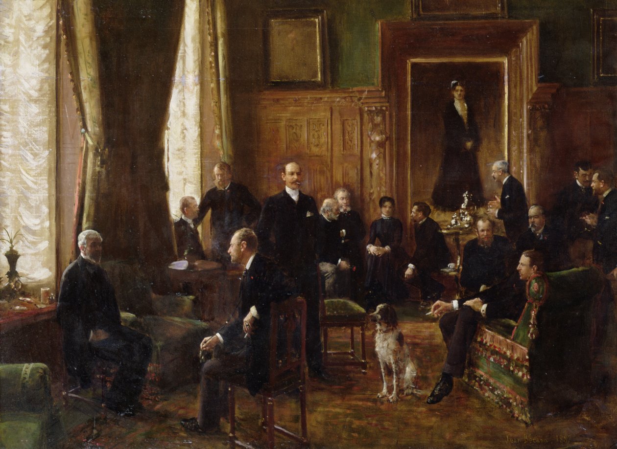 Salon hraběnky Potocké, 1887 od Jean Beraud