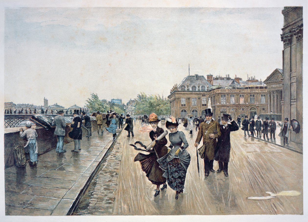 Vichřice větru, kolem roku 1889 od Jean Beraud