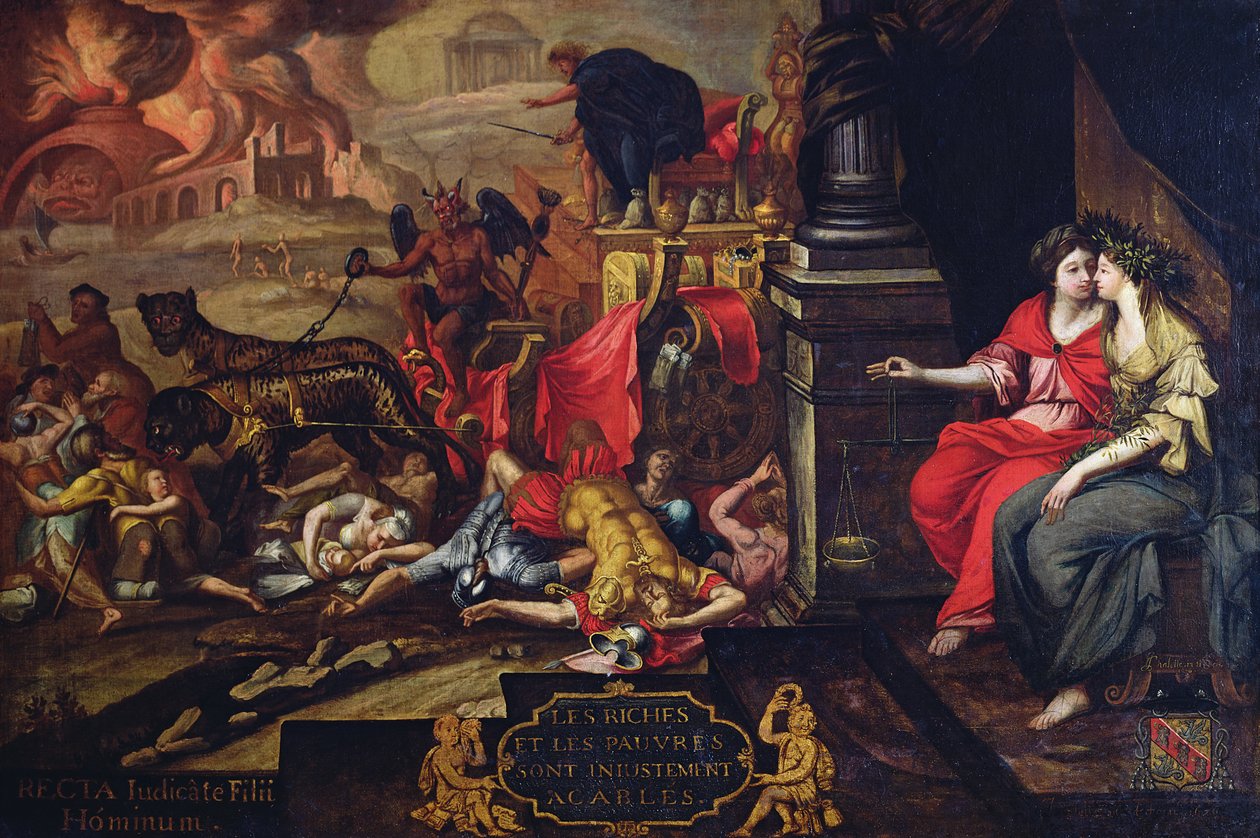 Alegorie povstání známá jako „Papier Timbre“ z let 1675, 1676 od Jean Chalette