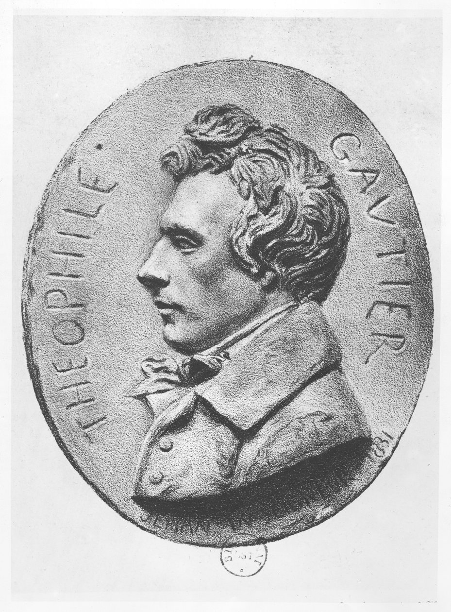 Medailon Théophila Gautiera od Jean Bernard Duseigneur