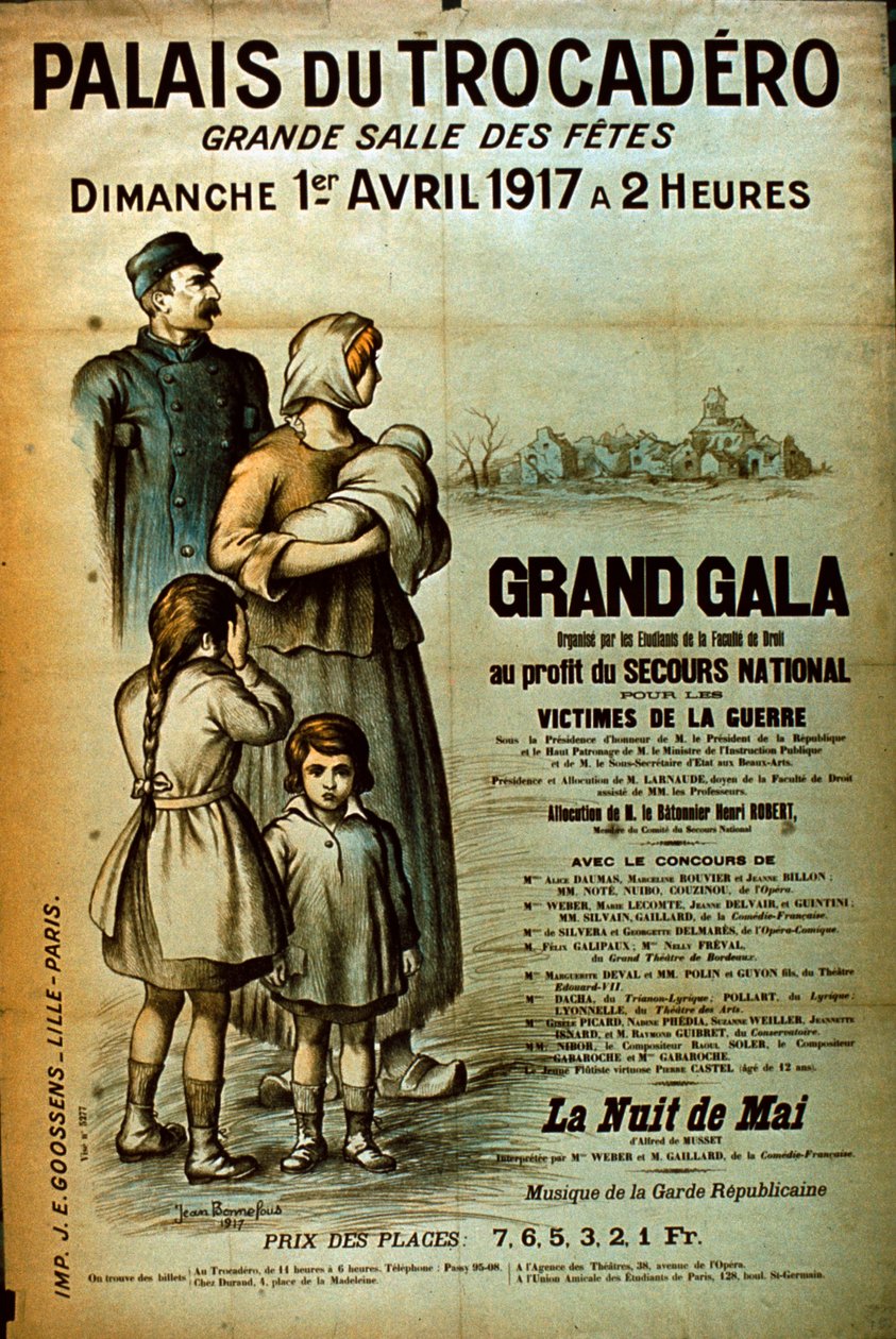 Plakát pro Palais du Trocadero, 1917 od Jean Bonnefous