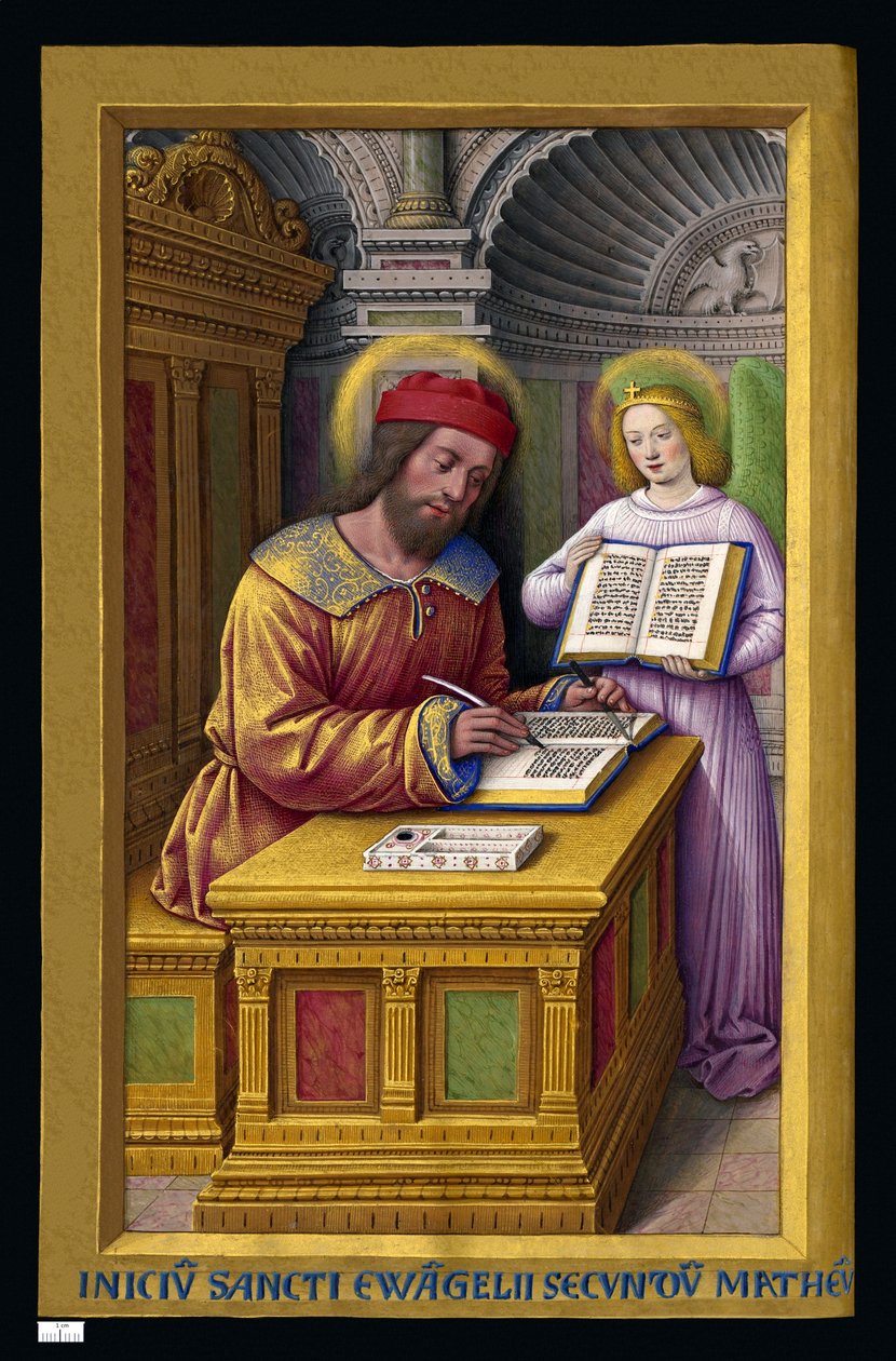 Matouš evangelista od Jean Bourdichon