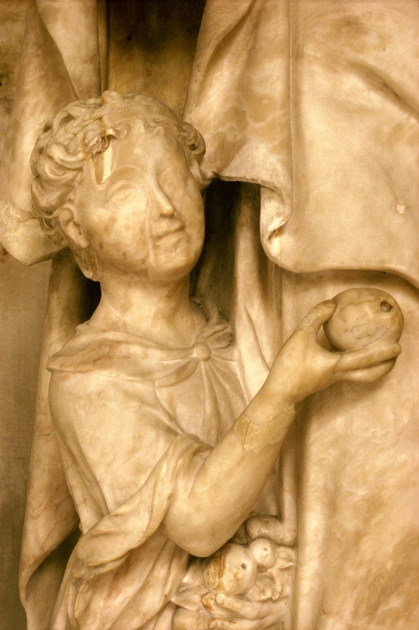Svatá Anna a její dcera Panna Marie, detail mariánského mramoru viz také 248121 a 248122 od Jean Bullant