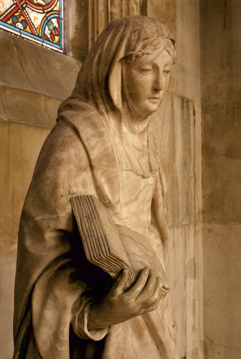 Svatá Anna a její dcera Panna Marie, detail svatoannského mramoru viz také 248122 a 248123 od Jean Bullant