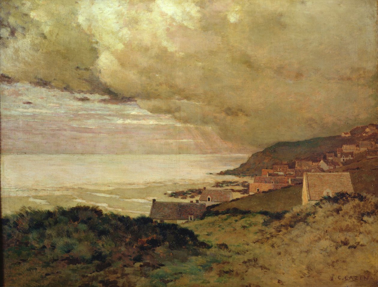 Storm, Enquihen, Pas-de-Calais, 1876 od Jean Charles Cazin