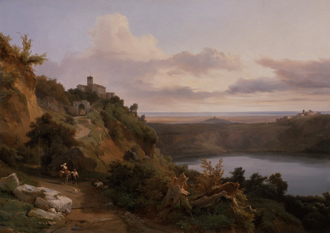 Jezero Nemi od Jean Charles Joseph Rémond
