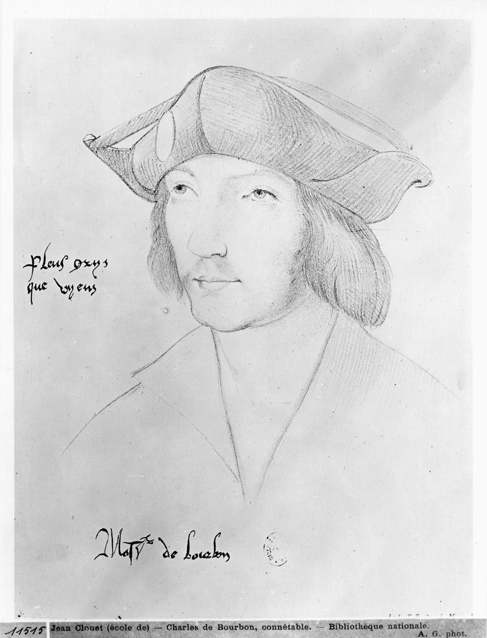 Charles de Bourbon (1490-1527) 16. století od Jean Clouet