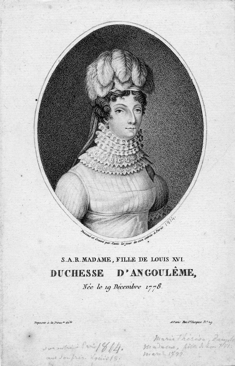 rytý portrét od Jean Dominique Étienne Canu