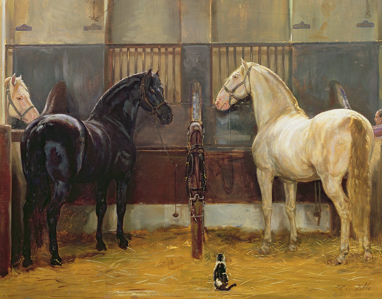 Creams and Blacks v Buckingham Palace Mews od Jean Edouard Lacretelle