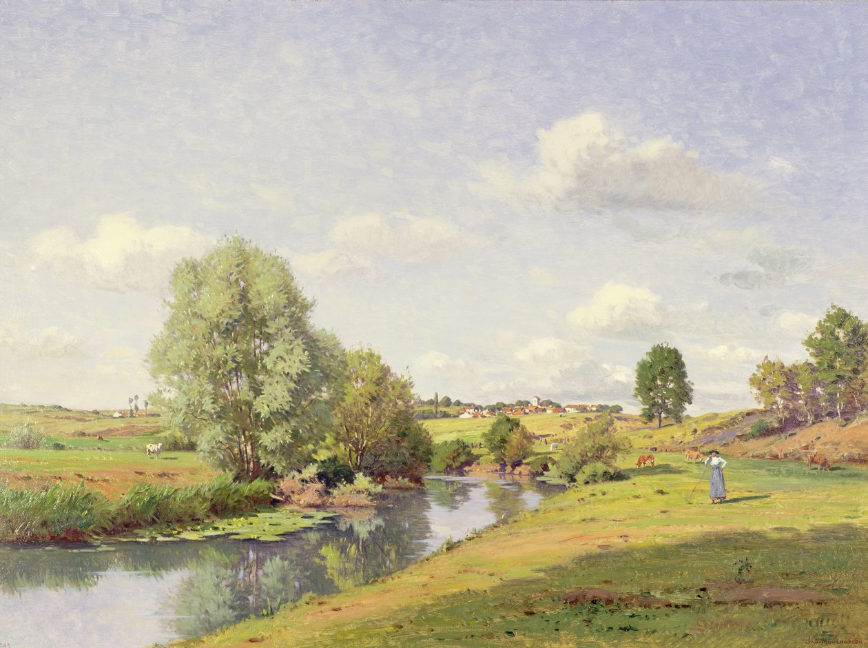 Řeka Saone u Grignancourtu od Jean F. Monchablon