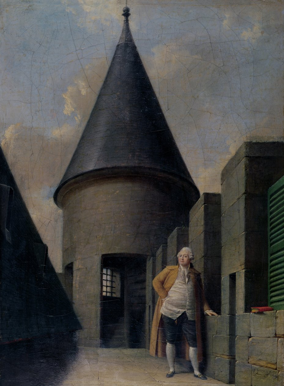 Ludvík XVI. (1754-1793) ve vězení v Temple, konec 18. století od Jean Francois Garneray
