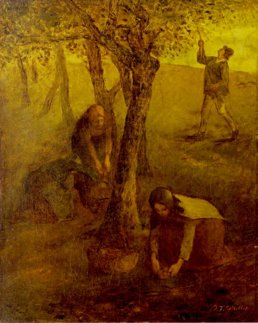 Sbírání jablek od Jean Francois I Millet