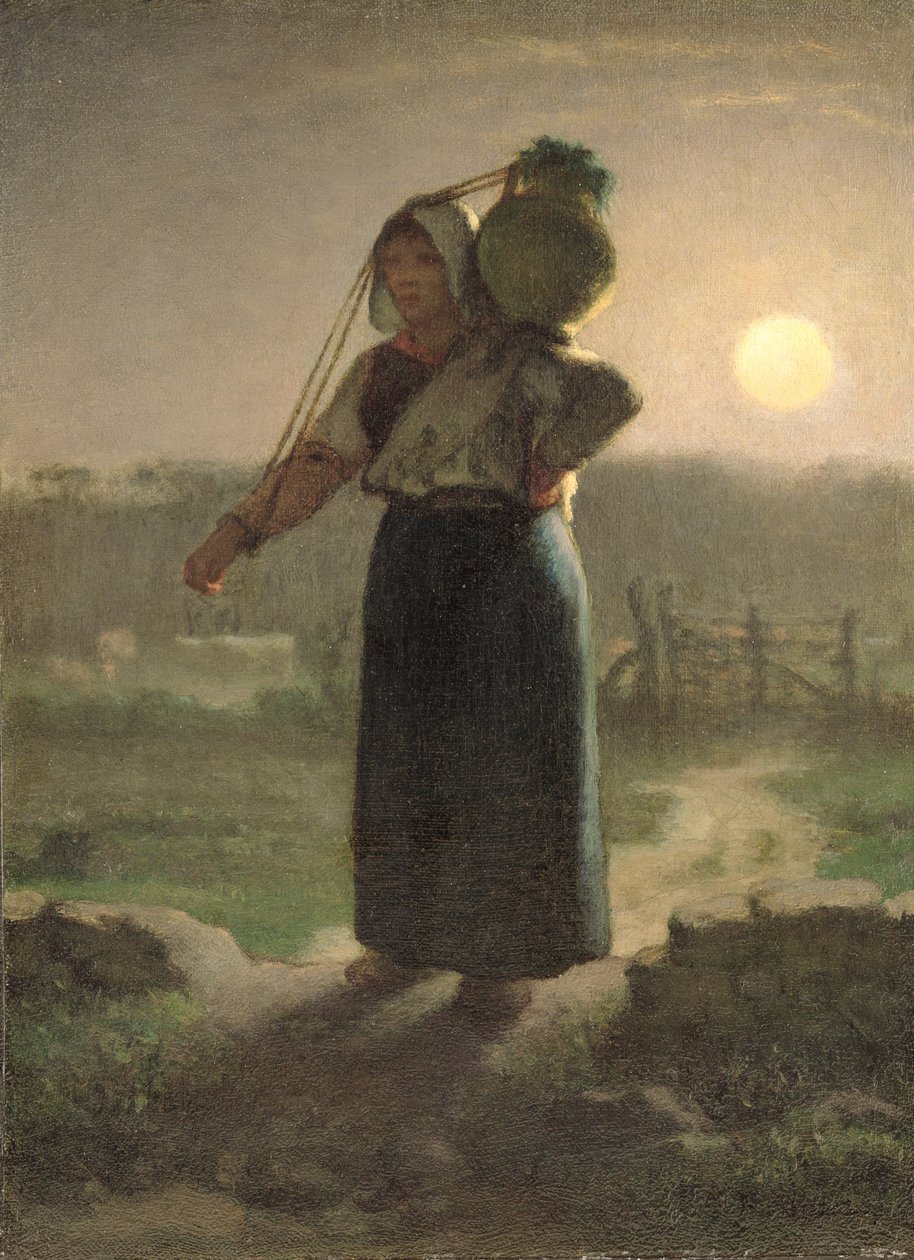 Dojička, kolem roku 1853 od Jean Francois Millet