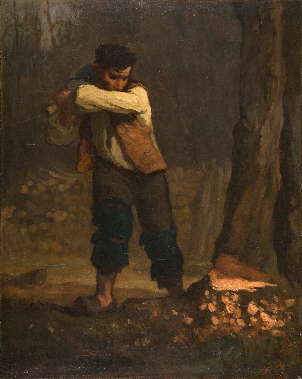 Dřevorubec od Jean Francois Millet