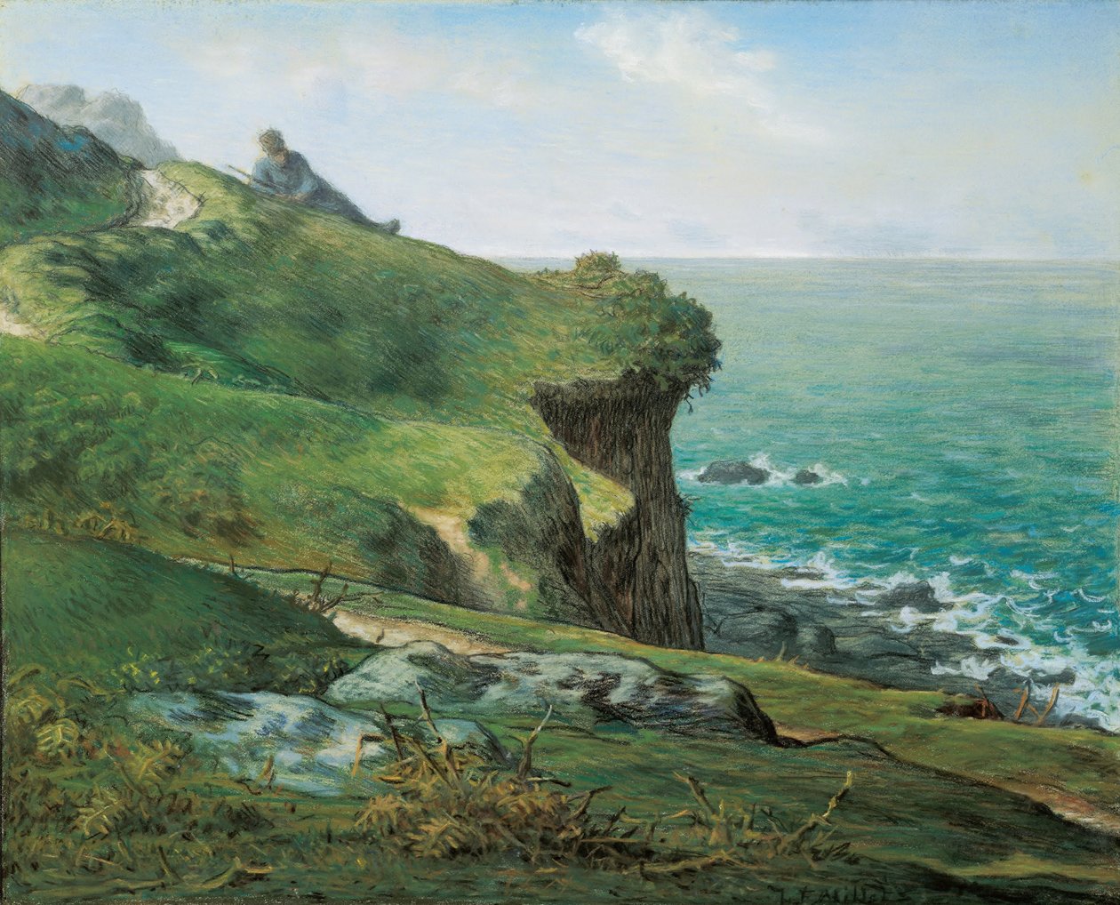 Útesy Gréville od Jean Francois Millet