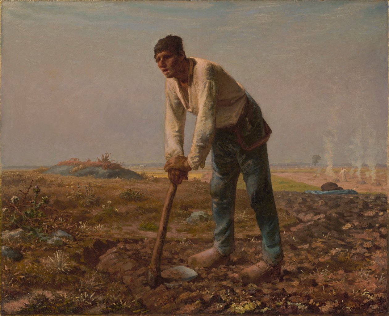 Muž s motykou od Jean Francois Millet