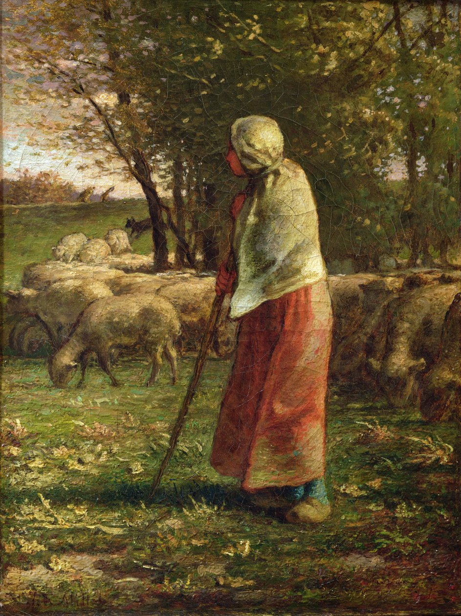 Malá pastýřka od Jean Francois Millet