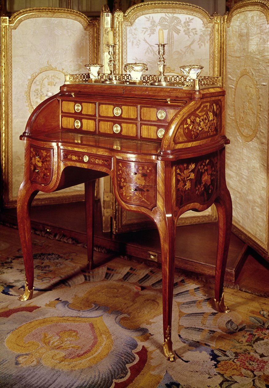 Psací stůl Louis XV (dřevěný) od Jean Francois Oeben