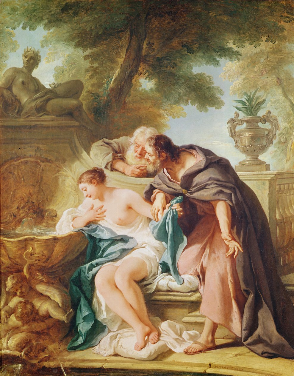 Susanna a starší, 1727 od Jean François de Troy