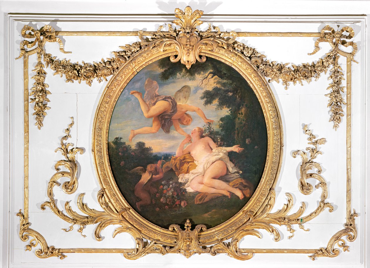 Zephyr a Flora, ze Salle de Conseil od Jean François de Troy