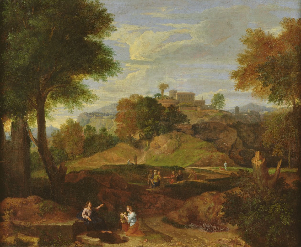 Klasická krajina od Jean Francois, the Younger Millet
