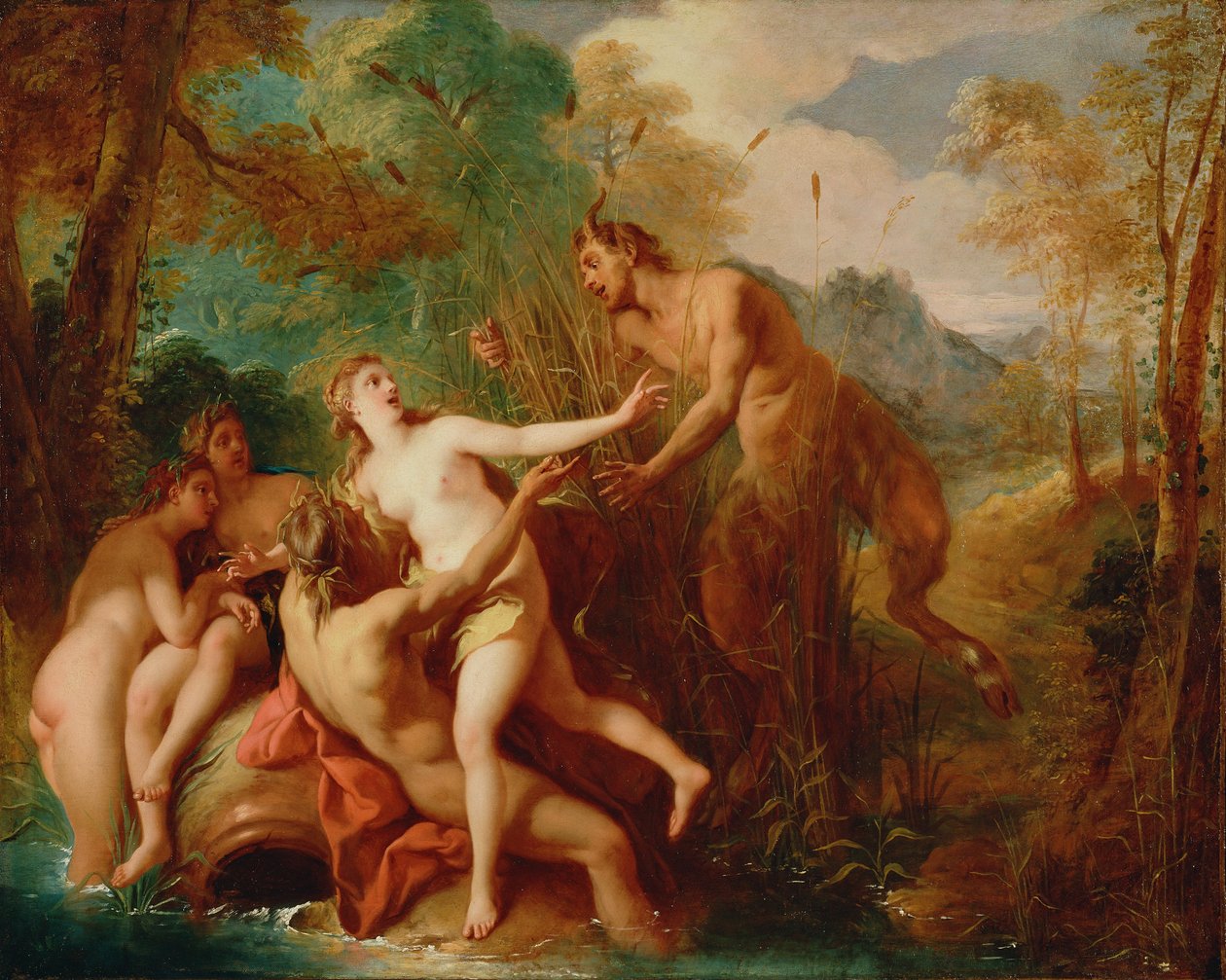 Pan a Syrinx od Jean François de Troy