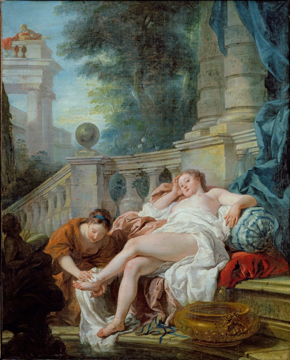 Koupel v Betsabé, 1727 od Jean François de Troy