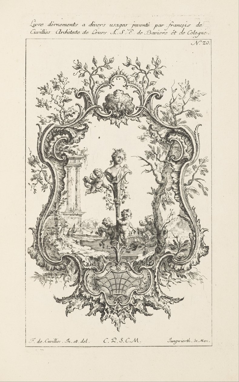 Design pro Cartouche od Jean François Cuvilliés