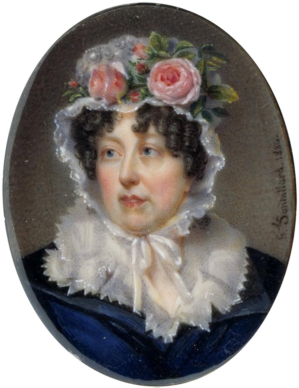 Náramek s portrétem lady Susan Murrayové od Jean François Gérard Fontallard