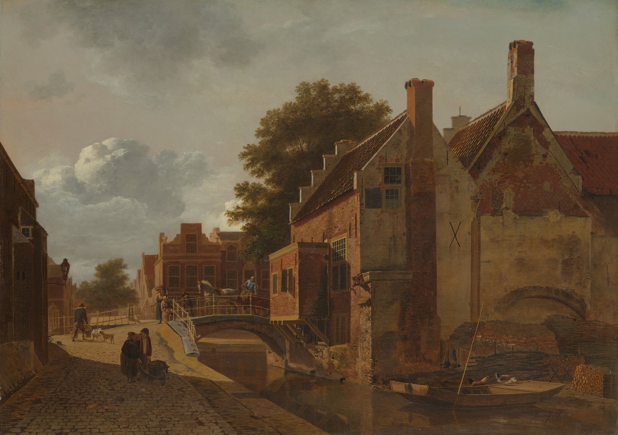 Kalvermarkt v Haagu od Jean François Valois