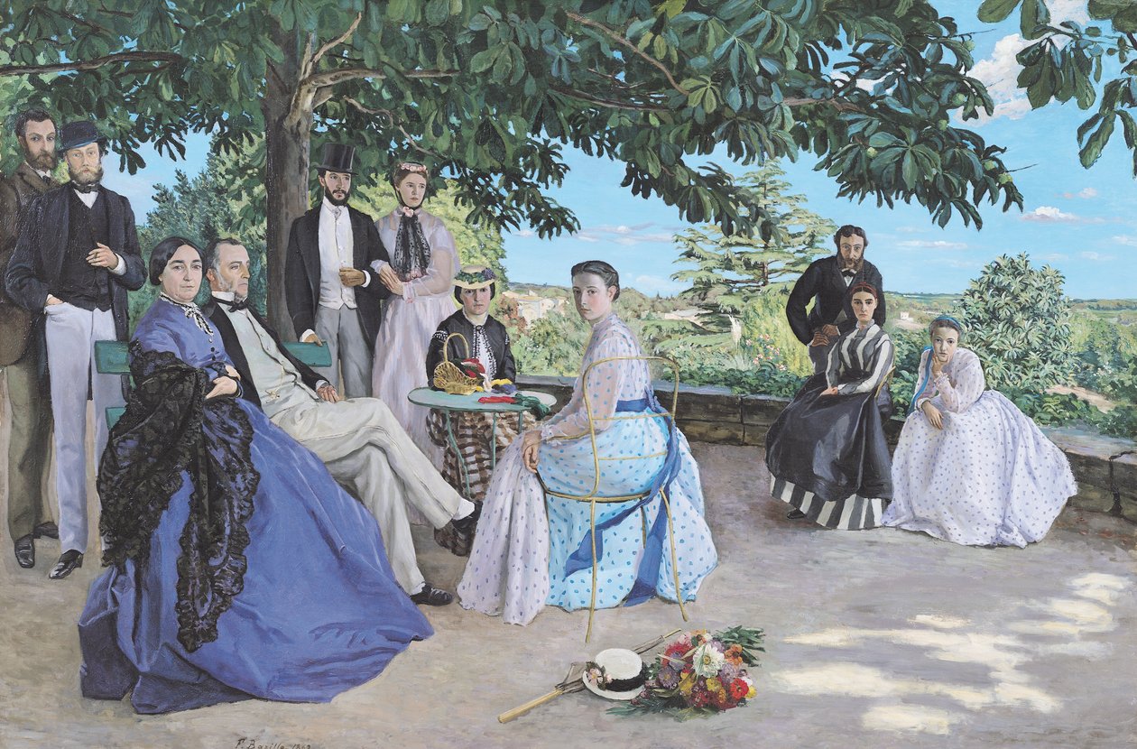 Rodinné setkání, 1867 od Jean Frederic Bazille