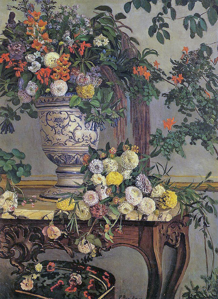 Květiny, 1868 od Jean Frederic Bazille