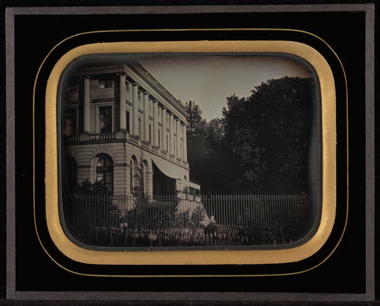 Zahrada před palácem Palais Eynard, Ženeva od Jean Gabriel Eynard