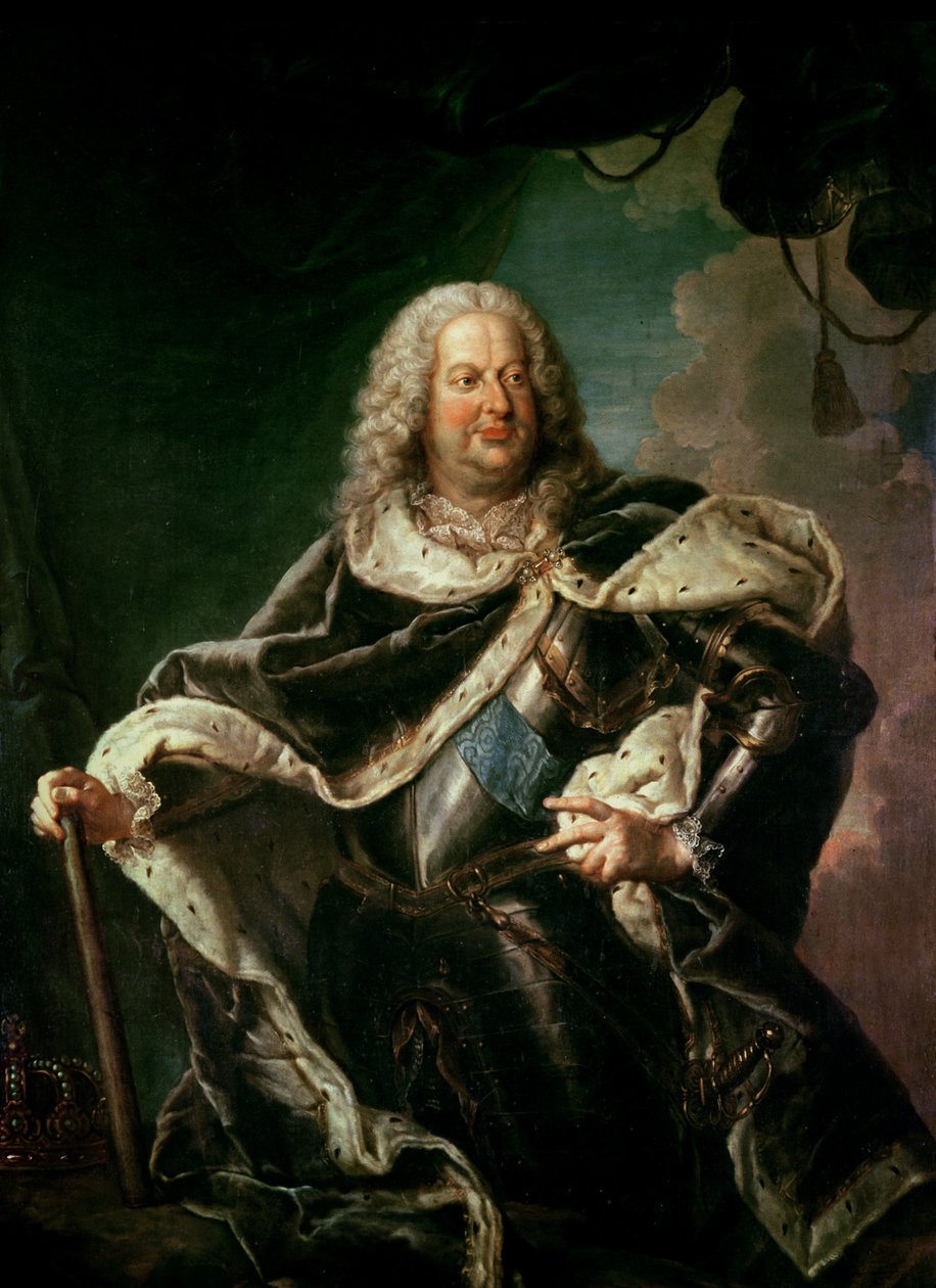 Stanislas Lesczinski (1677-1766) polský král od Jean Girardet