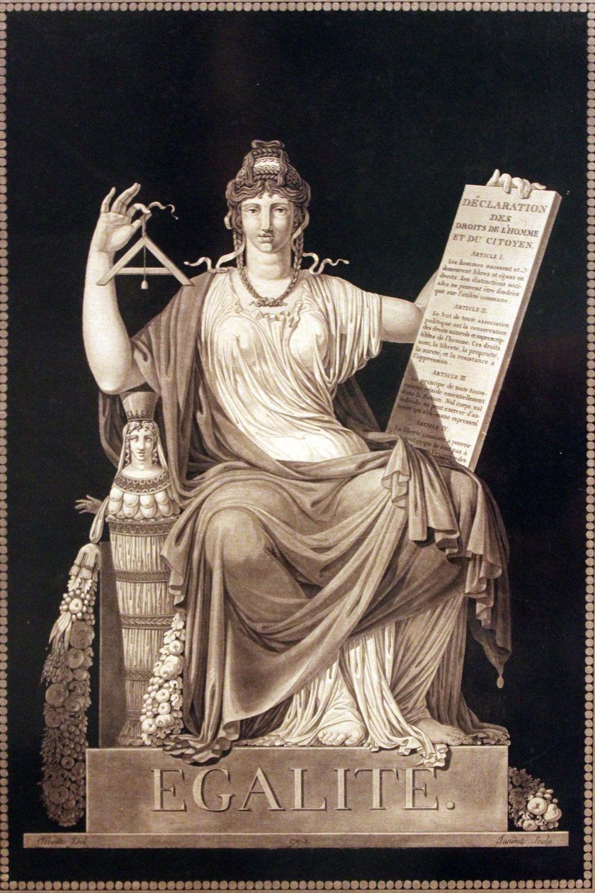 Rovnost od Jean Guillaume Moitte
