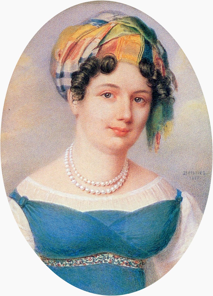 Ekaterina Karamzina od Jean Henri Benner