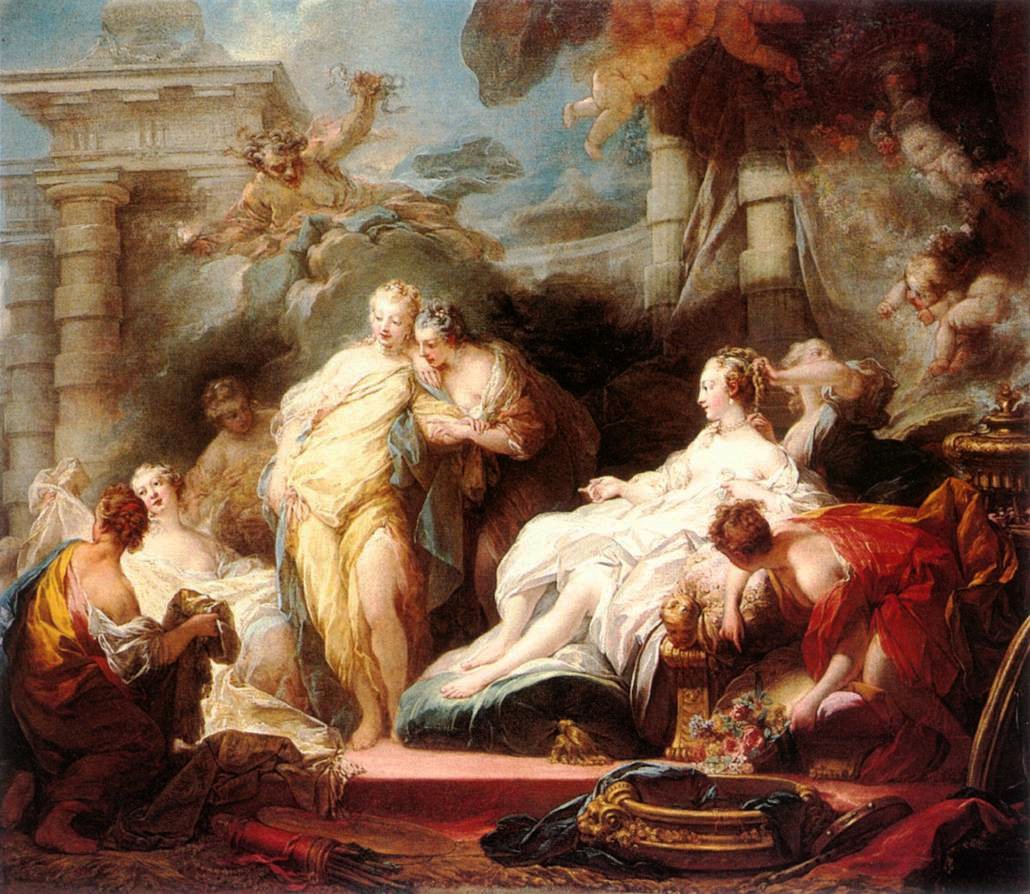 Psychika ukazující svým sestrám své dary od Amora od Jean Honore Fragonard