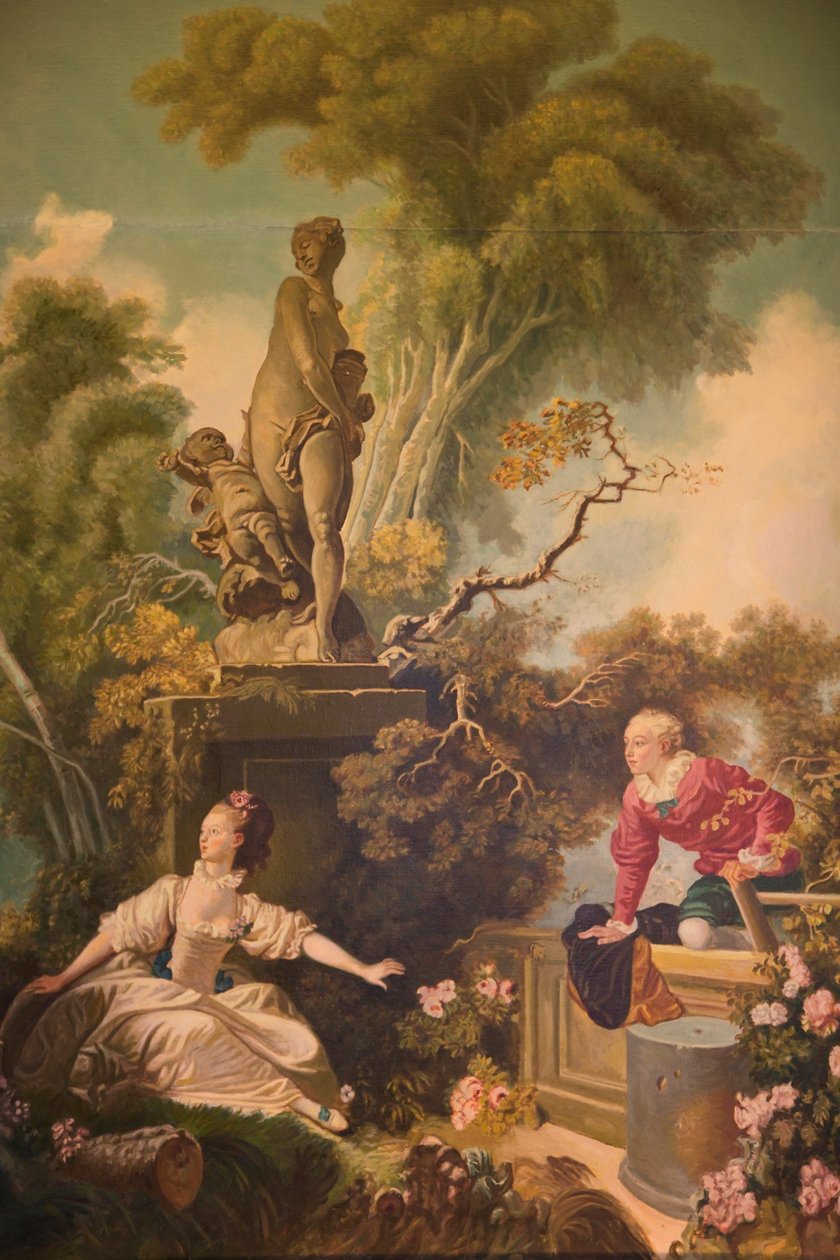 Pokrok lásky, Setkání od Jean Honore Fragonard