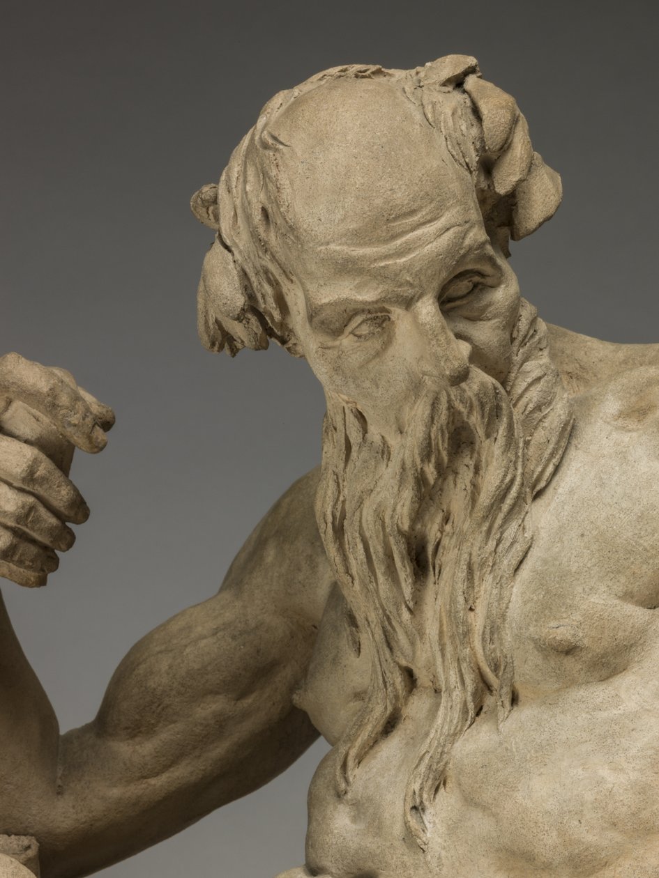 Říční bůh, 1755 (terakota) od Jean Jacques Caffieri