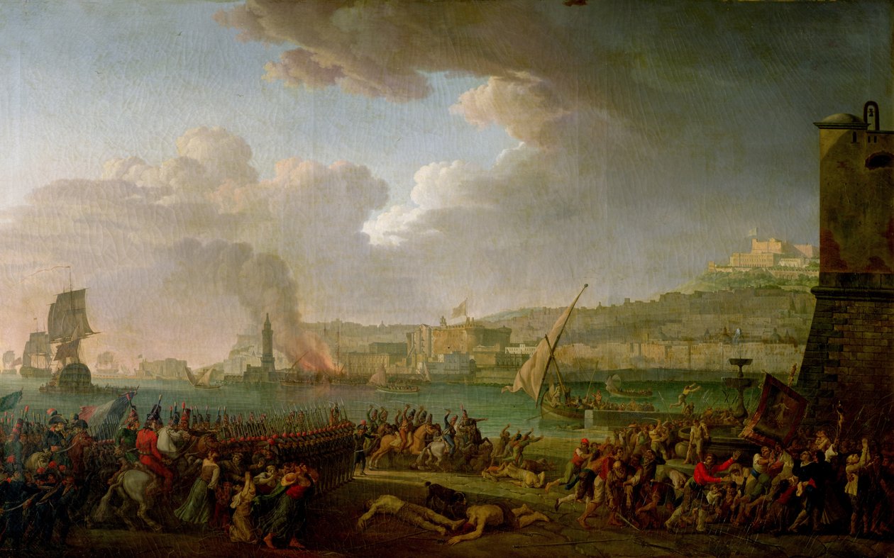 Francouzská armáda vstupující do Neapole pod velením generála Championneta (1762-1800) 21. ledna 1799, 1799 od Jean Jacques Francois Taurel