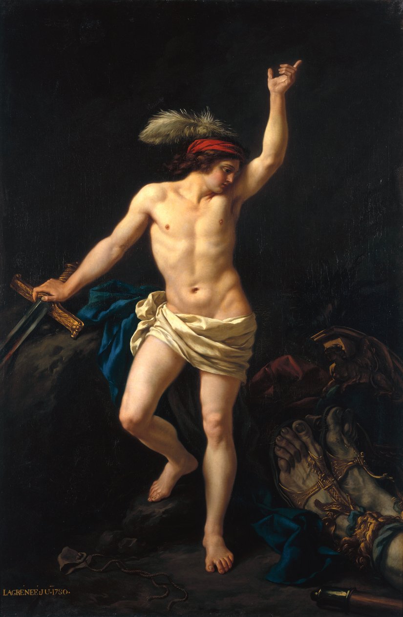 David Victorious, 1780 od Jean Jacques II Lagrenee