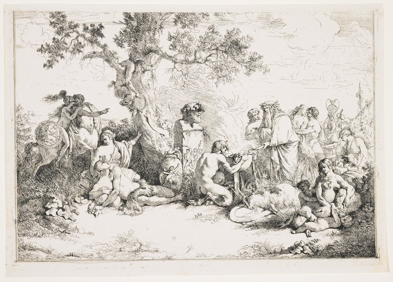 Oběť Panovi, c. 1760-1763 od Jean Jacques II Lagrenee