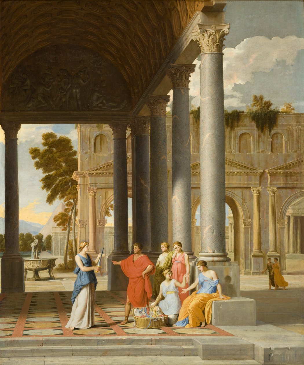 Achilles objeven mezi dcerami Lycomedes od Jean Lemaire