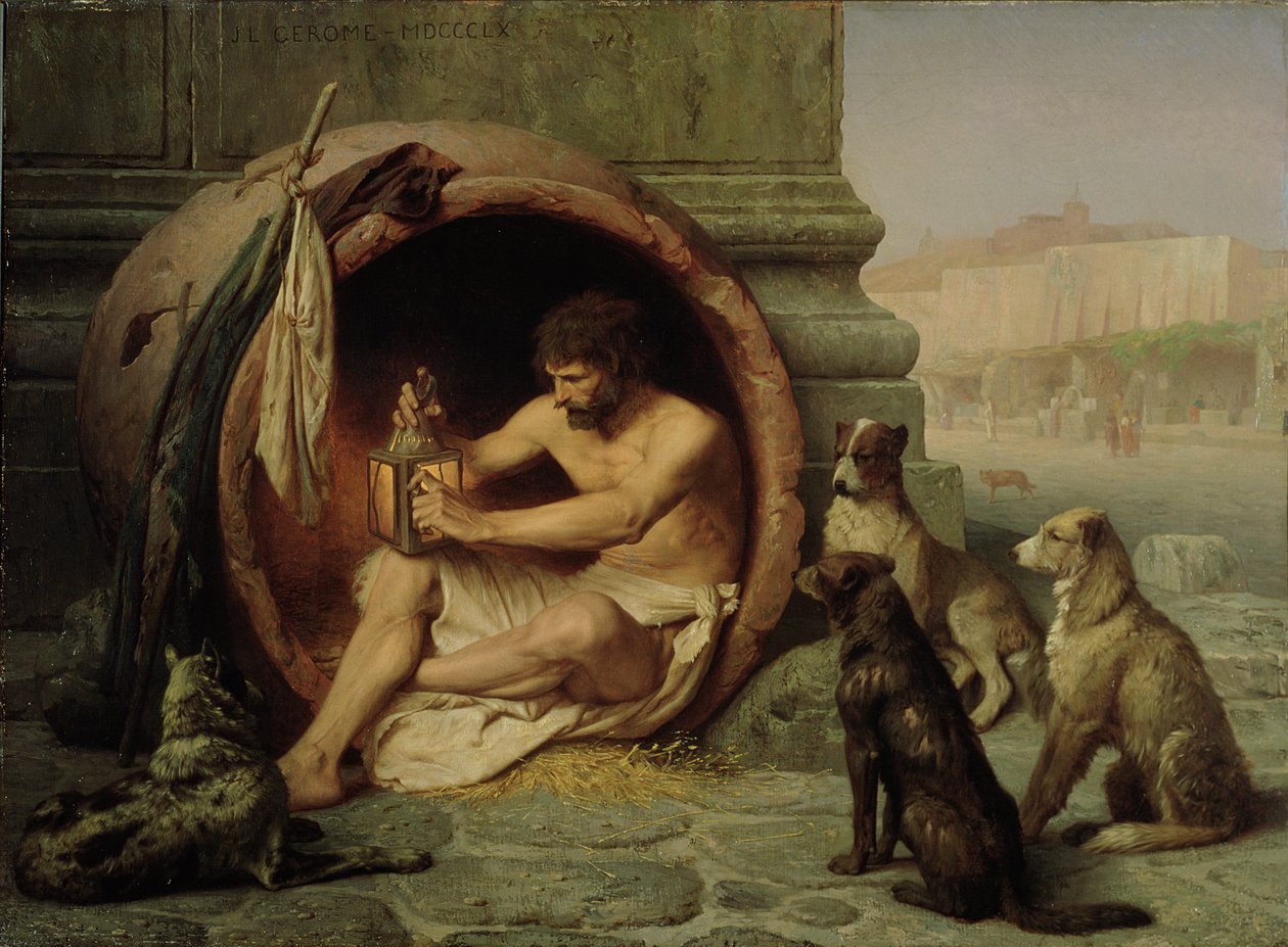 Diogenes, 1860 (olej na plátně) od Jean Leon Gerome