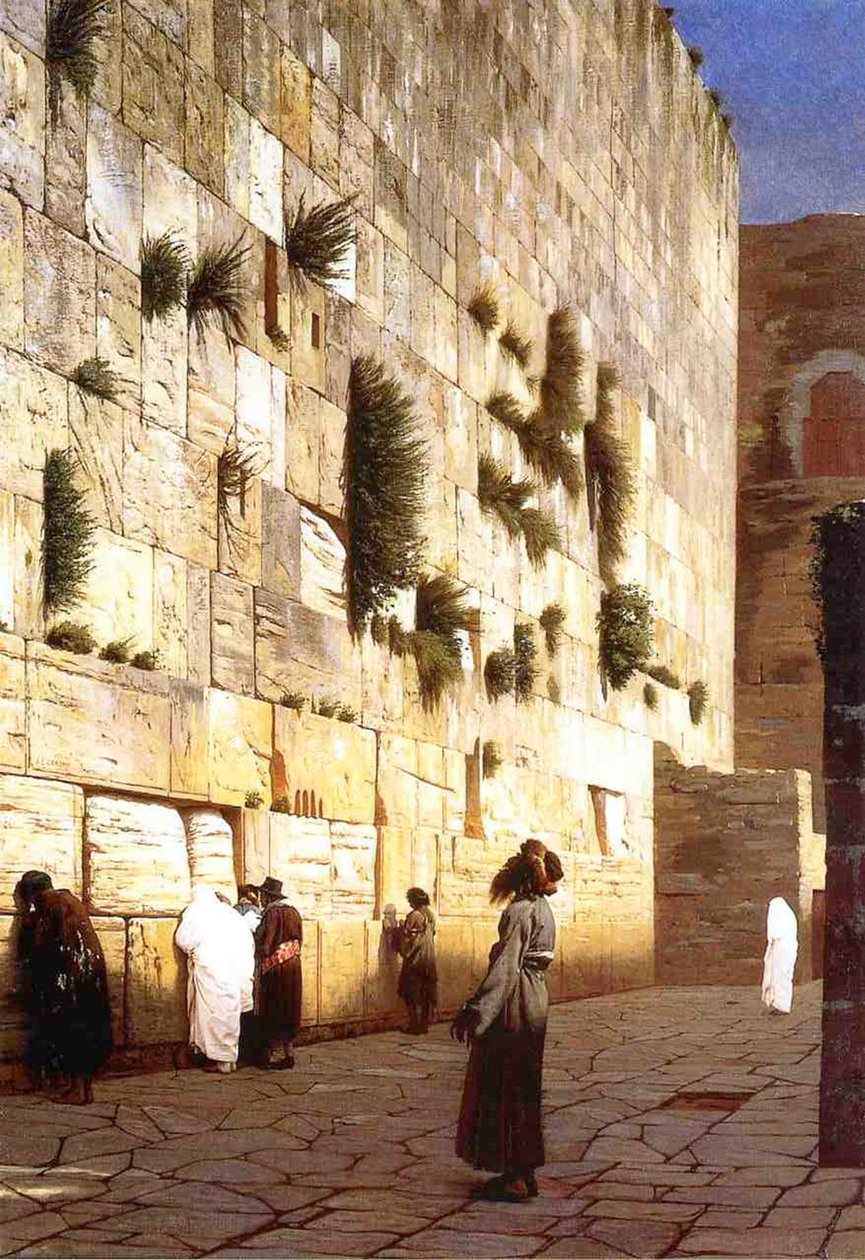 Zeď nářků, Jeruzalém, 1869 od Jean Leon Gerome